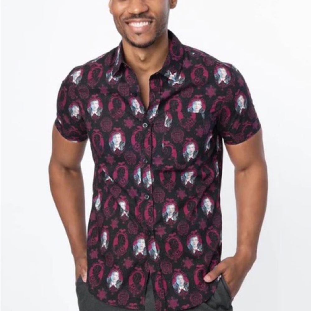 Dracula Vampire Button Up x Unique Vintage Universal Monsters